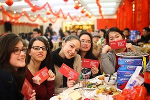 Foreigners with Chinese friends.